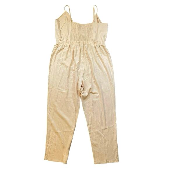 Fashion to Figure Nissa Tie-front Linen Jumpsuit NWT - 2X - Picture 6 of 6